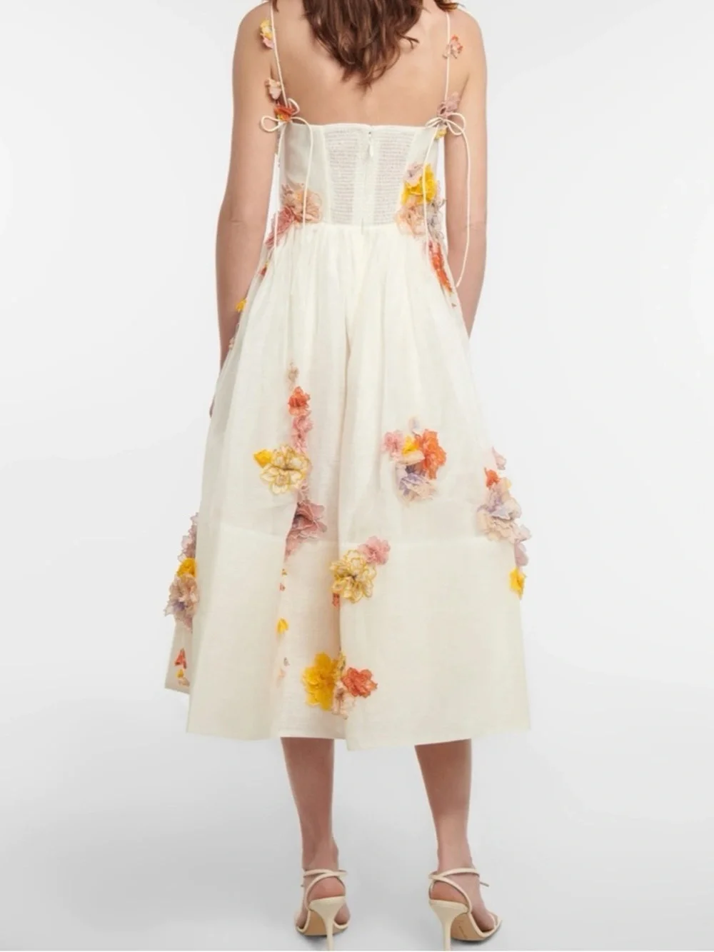 NWT Zimmermann Postcard Appliqué Midi Dress